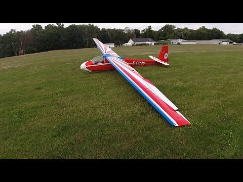 Flying a Ka8 | Glider | Winchlaunch | POV | Full flight