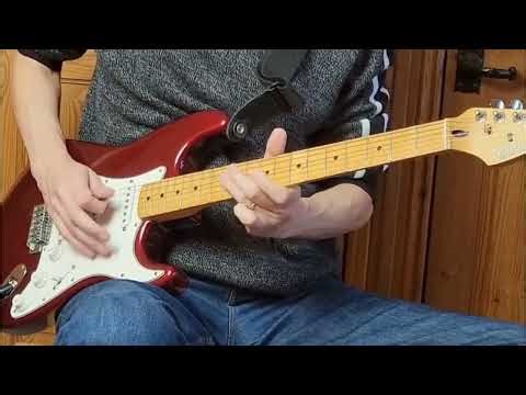 Gary Moore Style Improvised Guitar Solo (D Minor)
