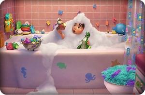 Bubble bath in Houdini?