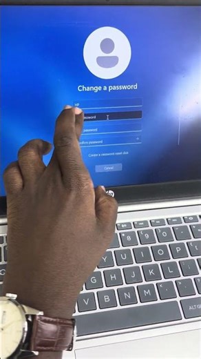 How to change your laptop password using a keyboard shortcut.