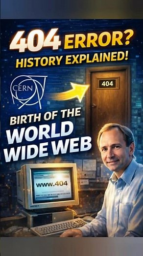 404 Error Explained| CERN, The Birth of World Wide Web& The First Server Room 404|Behind Modern Tech