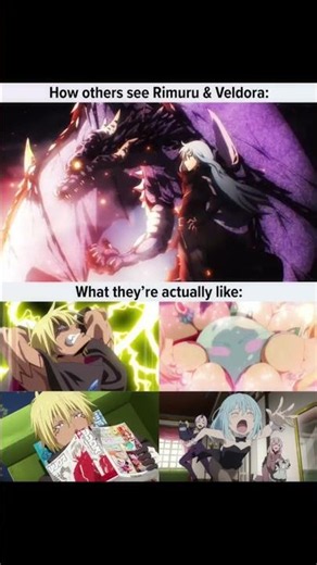 how the world sees rimuru and veldora vs how they are #tensura #rimuru #veldoratempest #rimurusama