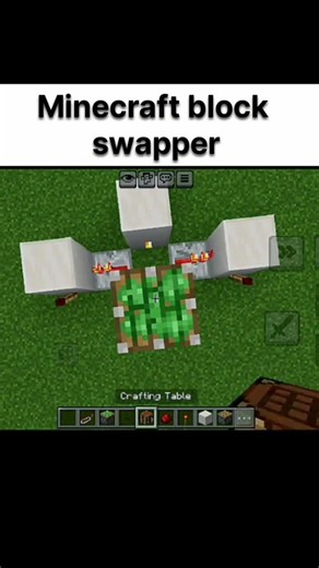 Minecraft block swapper tutorial #minecraft