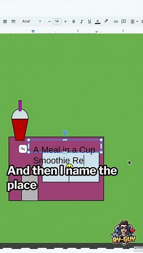 Making a city in a Google Drawing Day 77 Smoothies 😋