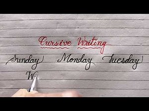 Cursive Handwriting Tutorial | How to Write Cursive Handwriting | Cursive