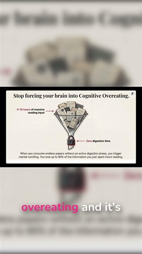 Cognitive Overeating: Why You Forget 90% 🧠