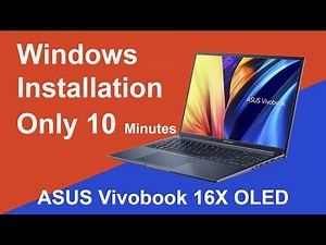 How to Install Windows in ASUS Vivobook 16X Laptop |Asus BIOS Setting #asus #windowsinstallation