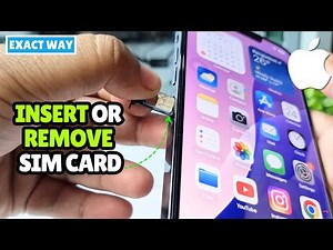 iPhone 13/13 Pro: How to Insert Remove a SIM Card