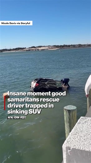 Good samaritans in Virginia Beach worked together to rescue a driver trapped inside a rapidly sinking SUV. The cause of the car crash is unconfirmed but there were no serious injuries sustained, according to the Virginia Beach Police.