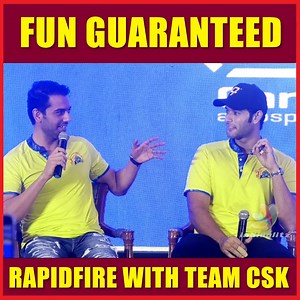 CSK Team funny rapid fire round Fun Guranteed #CSK #CSKvsGT #cskchampions | IndiaGlitz Tamil