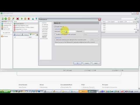 Enable Web User Interface uTorrent