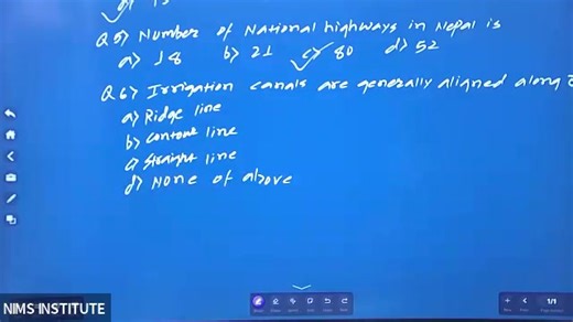 Sub Engineer & Assistant Sub Engineer बुकिङ खुल्यो ! BOOKING OPEN लोकसेवा तयारी कक्षा संघ,प्रदेश र स्थानीय तह,सन्स्थान,Banking असोज २२ गतेदेखि नयाँ कक्षा कार्तिक ११ गतेदेखि नयाँ कक्षा दिपावली र छठ Offer 20% सम्म ------------- नास-खरिदार,प्राबिधिक तथा अप्राबिधिक सबैको तयारी प्रथम पत्र,दितिय पत्र र तृतीय पत्र 🤗 Subjective,Objective Based ------- लोकसेवा तयारी को लागि अग्रणि संस्था बिगत २१ बर्ष लामो ईतिहास बोकेको नेपालकै प्रतिष्ठित संस्था NIMS हजारौको रोजाई NIMS नासु,खरिदार,बैंकिङ सेवा ADBL,RBB,NR