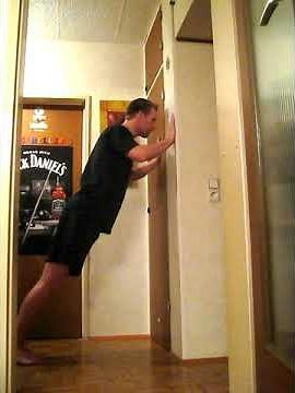 Wall Push Ups - Step 1 of the Convict Conditioning Pushup Progression