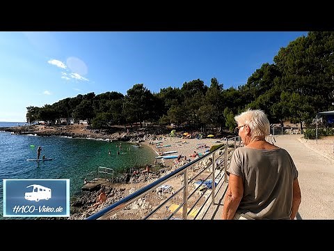 Camping Cikat! Insel Cres-Losinj in Kroatien! Ganzjährig geöffnet! Im Video der Platz und Umgebung!