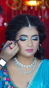1.8M views · 29K reactions | Rate this Sky Blue Bride ❤️7 Days Bridal MASTERCOURSE (2nd Dec) Contact-8240647825 #makeup #makeupandhair #bridalmakeup #makeuplook #receptionlook | Riya's Bridal Makeup & Academy, an ISO 9001:2015 Certified, 8240647825 | Facebook