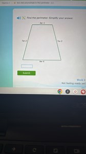 Rigebres 1W.5 Add polynomials to find perimeter82'\3), Find ... | Filo