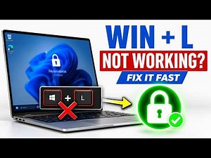 How to Fix Windows + L Not Working to Lock PC & Laptop | Fix Lock Screen Shortcut in Windows 10/11