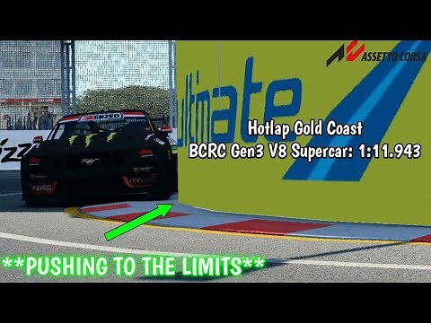 BCRC Gen 3 V8 Supercars | Gold Coast | Assetto Corsa | Hotlap 1:11.943 (+Setup!)