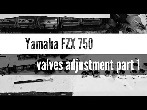 Yamaha FZX 750 Valve Clearance Adjustment – Measuring Clearances & Removing Camshafts | Part 1