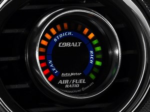 Auto Meter Mustang Cobalt Series 2-1/16-Inch Narrowband Air/Fuel Ratio Gauge; Lean-Rich 6175 (Universal; Some Adaptation May Be Required) - Free Shipping