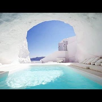 Katikies Cave Pool in Santorini