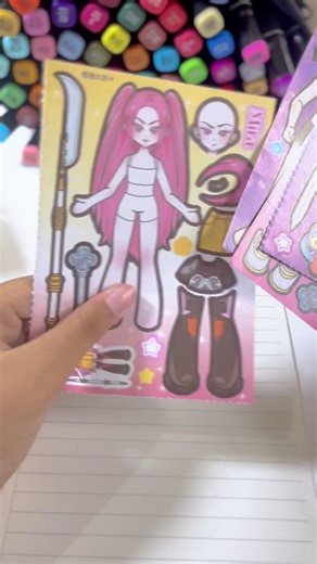 Cute Mira KPop Demon Hunters Sticker Book #sticker #diy #asmr #kpop #kpopdemonhunters