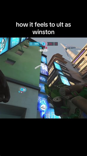 best tank in the game 🦍 #overwatch #ow2 #winston #fyp | winston ult