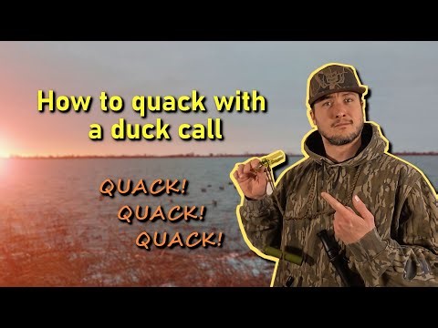 How to quack with a duck call, and whats a cadence.