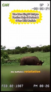 The lion king's unique tactics help it defeat a 1 ton wild buffalo | Wild Animals