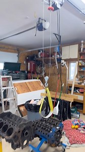 Ceiling winch is a success 👨🏻‍🔧 #theroygarage | The ROY Garage