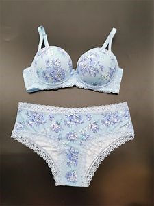[Hot Item] Elegant Ladies Fashion Push up Bra and Panty Printed Set for Comfort