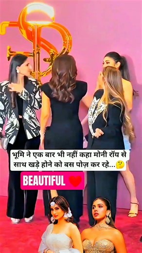 “Red carpet par Bhumi aur Mouni ka glamorous moment viral! ❤️🔥”
