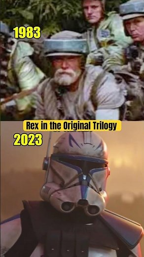 Captain Rex is in Return of the Jedi….
