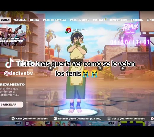 Toph Beifong y sus zapatillas en Fortnite