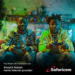 Home is where the heart—and now the speed—is! Imagine streaming your favorite shows without buffering, downloading movies in seconds, and browsing without a hitch. With up to TWICE the internet speed at the same price, your home just became the ultimate hangout! Ready to feel the difference? Dial *400# or visit the MySafaricom App to upgrade today! #FeelsGoodToUpgrade #FeelsGoodToBeHome | Safaricom PLC