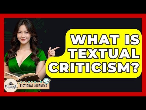What Is Textual Criticism? - Fictional Journeys