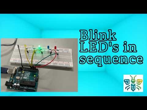 Arduino for Beginners: 5 LEDs Blinking in Sequence