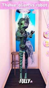 Dress to impress gameplay| alien vs robot split look #dresstoimpress