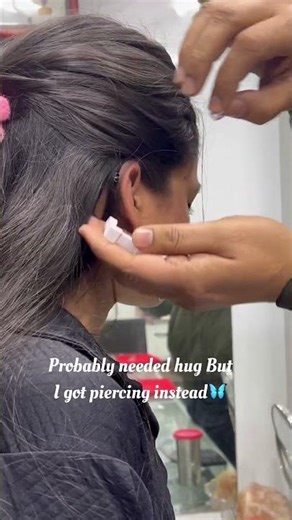 Got my third piercing 😶‍🌫️ #piercing #earpiercing