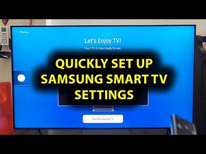 How To Quickly Set Up Samsung Smart TV Settings! (For The First Time)
