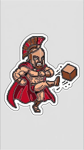Draw Spartan Pixel Art! Beginners Step-by-Step
