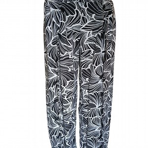 Blue Island Split Front Pants with Black Tassels