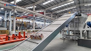 Aluminum UBC (Used Beverage Can) Decoating Plant. It is specially used to remove paint, plastic and any coating from aluminum surface, which is an indispensable step in the UBC recycling process. The recycling line in the video will be installed in Bahrain soon. It consists of a double-shaft shredder, a hammer crusher, an eddy current separator, and a decoating system. It can process 2-3 tons of aluminum UBC per hour. If anyone need machine price and details about this plant, please contact us! 