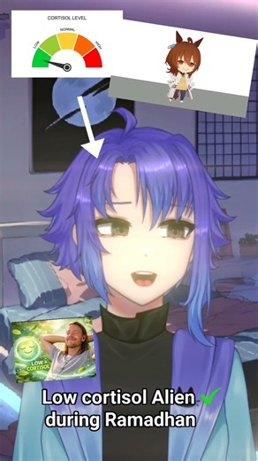 high cortisol alien vs low #vtuber #highcortisol #uma #alien #anime