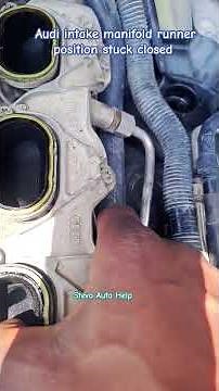 Audi Intake manifold runner position sensor stuck closed. @stevoautohelp #audi #vw