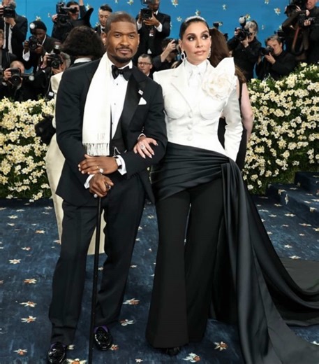 Usher and Jennifer Goicoehea Shine at Met Gala 2025