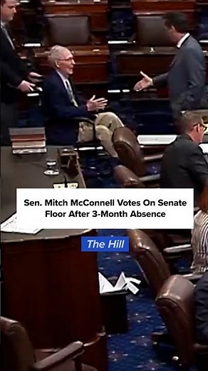 Mitch McConnell returns to Senate after three-month health absence
