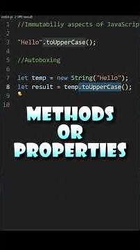 JavaScript Autoboxing Explained 🔥 | How Primitives Use Methods Like Objects #coding