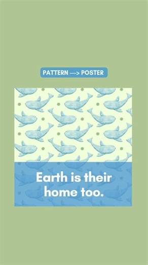 This Poster From A Simple Pattern 🐋