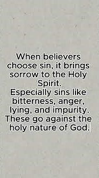 What Does It Mean to Grieve the Holy Spirit?